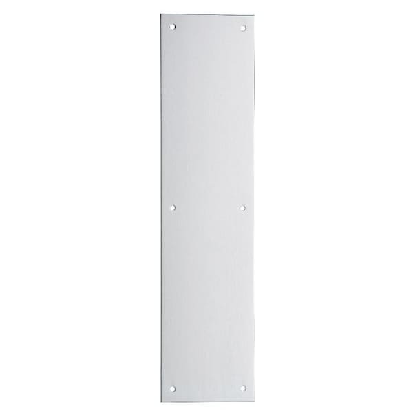 Ives Commercial Stainless Steel 6in x 16in Push Plate Satin Stainless Steel Finish 820032D616 - main